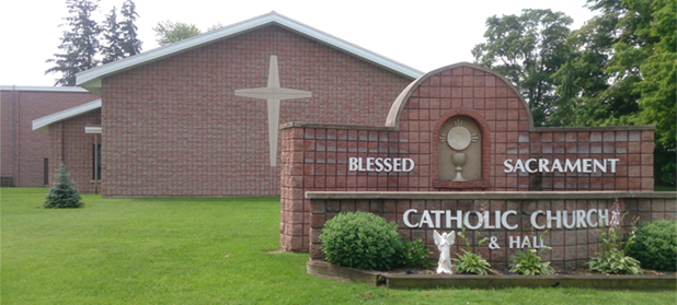 Blessed Sacrament Roman Catholic Church logo