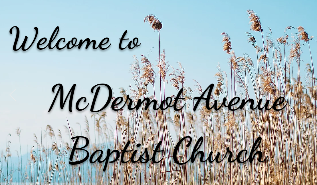 MCDERMOT AVENUE BAPTIST CHURCH logo